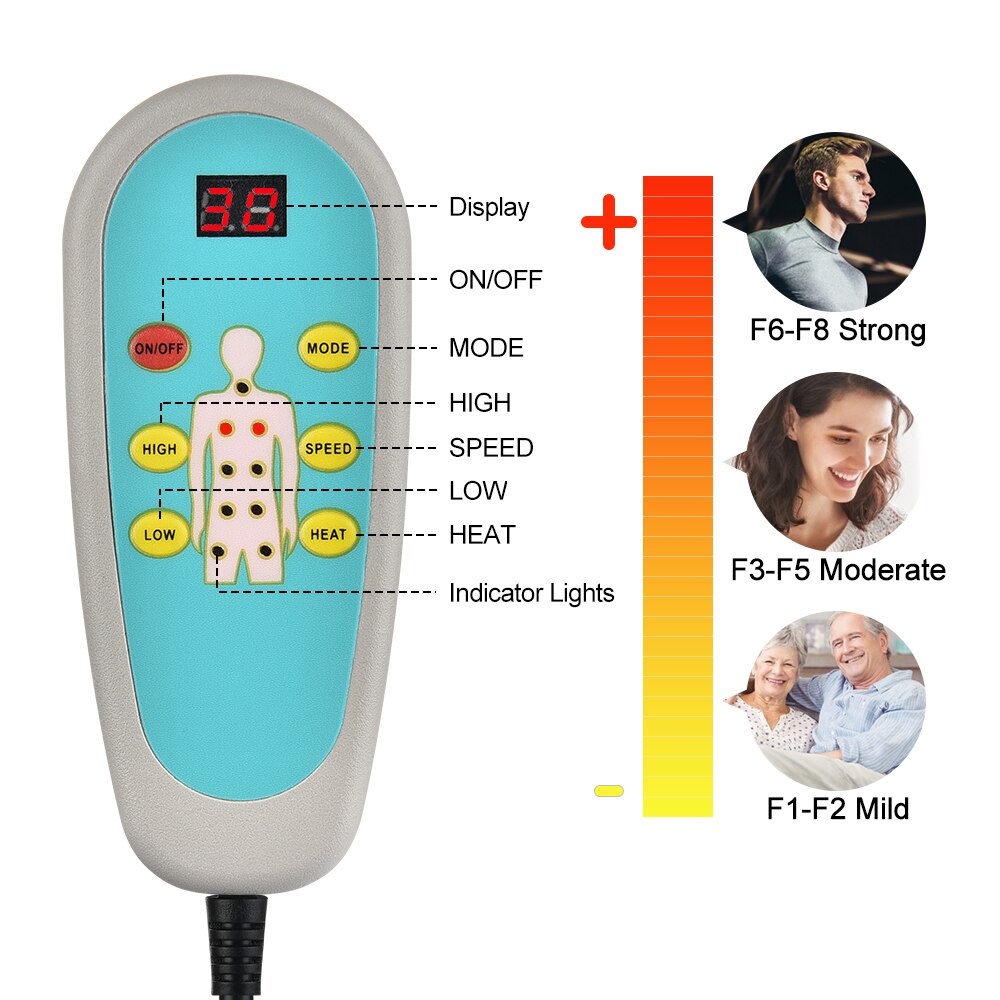 Infrarood Verwarming Massage Kussen Full Body Ontspanning Pijnbestrijding Warm Mat Blauwe Auto Kantoor Heat Seat Ontspanning Eu/Us plug