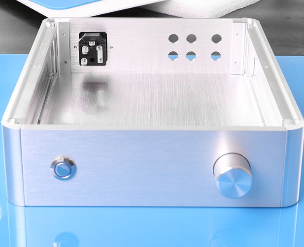 BZ2106C Rounded All Aluminum Enclosure Power Amp Chassis Pre-Amp Case DAC Decoder Housing DIY Shell