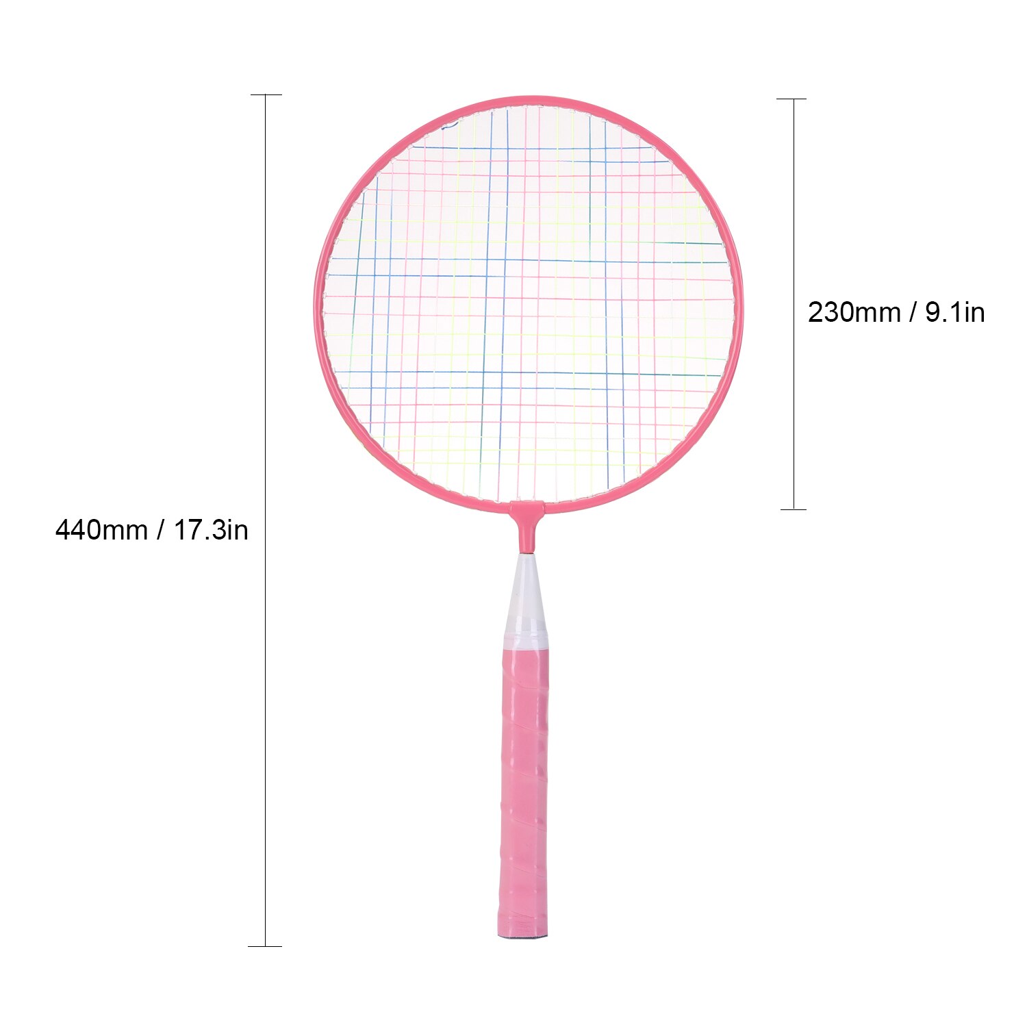 1 paio di racchette da badminton con 5 palline per bambini impostato di racchette professionali in lega di nylon gioco di sport interno/all'aperto