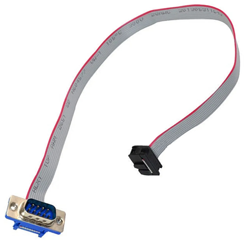 9 Pin Serial Port Connector Ribbon Cable Db9 Male With 10pin Header male Female Motherboard Connector Rs232 Serial Adapter Cable: Orange