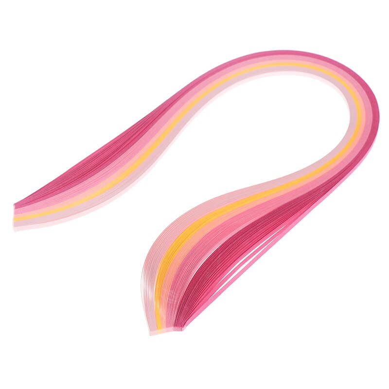 100Pcs/set Paper Quilling Strips Set 3mm 39cm Paper For Craft DIY Quilling Tool Mixed Color Scrapbooking Stripes Paper: pink