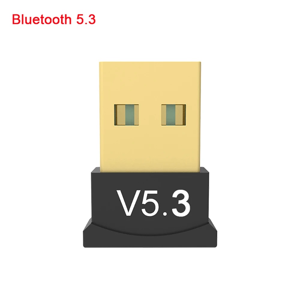 USB Bluetooth 5.3 Adapter Bluetooth 5.1 Audio Bluetooth Dongle Transmitter Receiver Wireless USB Adapter for Computer PC Laptop: Brown