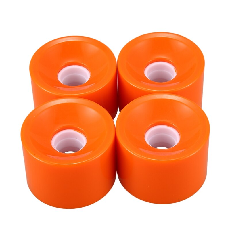 4 Stks/set 82A Skateboard Wiel Elektrische Longboard Wielen Dubbele Rocker Board Wielen 70x51mm: Orange