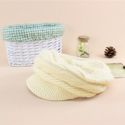 SUOGRY Women Knitted Hat Winter Solid Color Warm Hats Accessories Beanie Girls Skullies Caps Outdoor Bonnet: beige