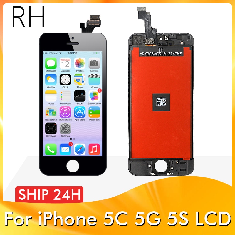 Grade AAAA+++ LCD Display For iPhone 5 5G 5S 5C SE Touch Screen Digitizer Assembly. No Dead Pixel+ with