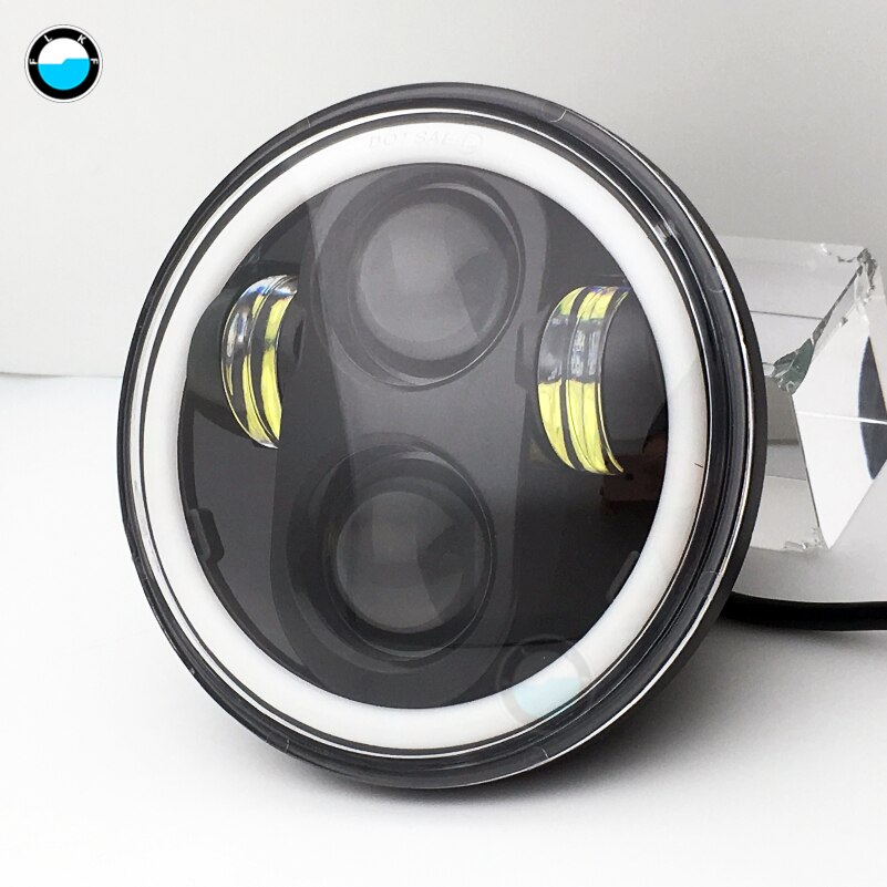 Newest A 5.75 Inch Motorcycle LED Headlight for Dyna Softail Sportster 883 XL883 FXCW 5 3/4" led DRL 80W motorbike headlamp.