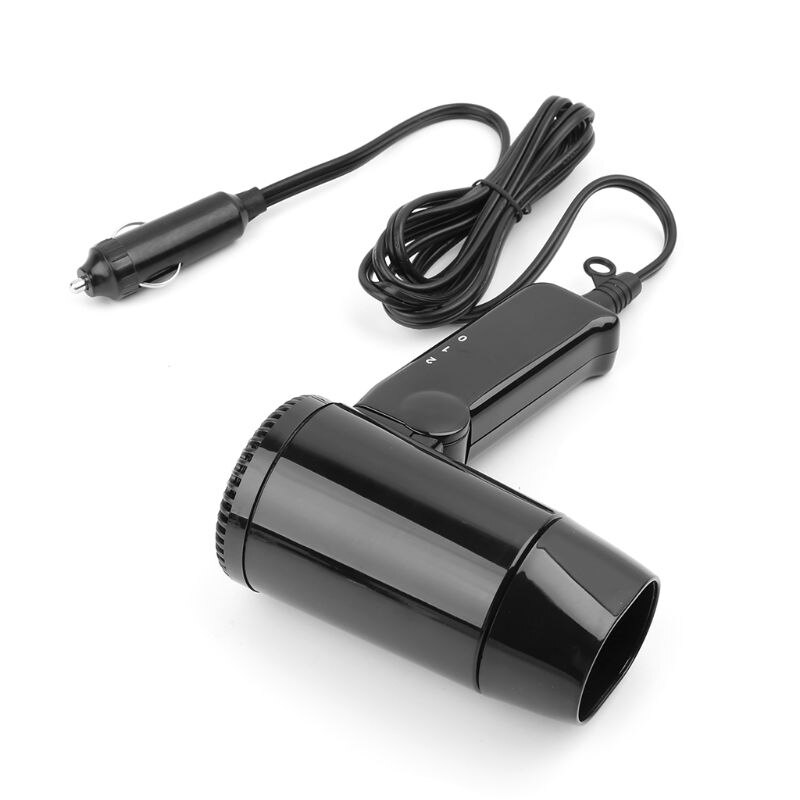 Secador de pelo portátil para Estilismo de coche, soplador plegable y frío, Descongelador de ventana, 12V