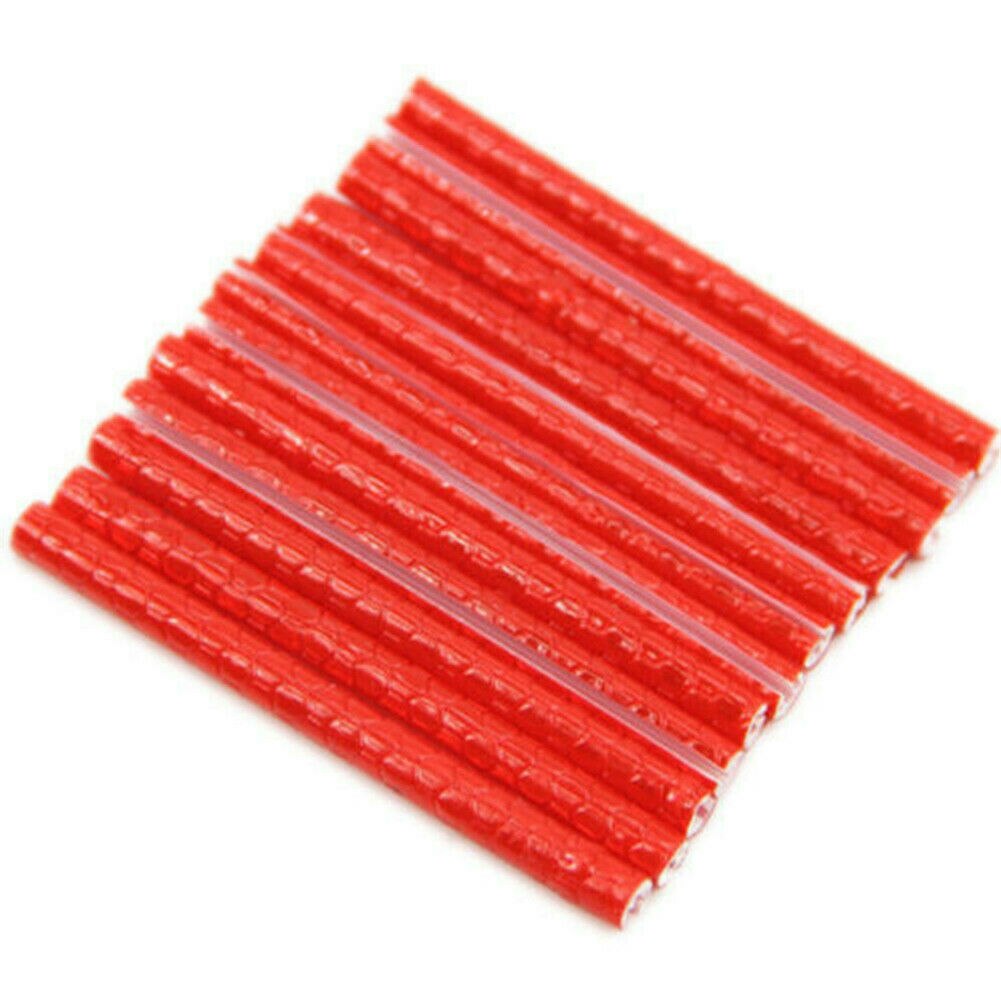Kit de llanta de rueda de bicicleta reflectante, luz reflectante, rueda de cinta reflectante para radio, soporte de tubo de bicicleta de montaña y carretera, advertencia de seguridad con Clip, 12 Uds.: Rojo