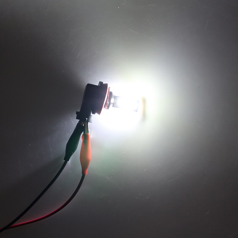 NHAUTP 2Stck H8 H11 LED Auto Nebel Lichter Bernstein/Weiß Farbe Lampen Für Auto FÜHRTE Nebel Lampe DRL 1200Lm 12V