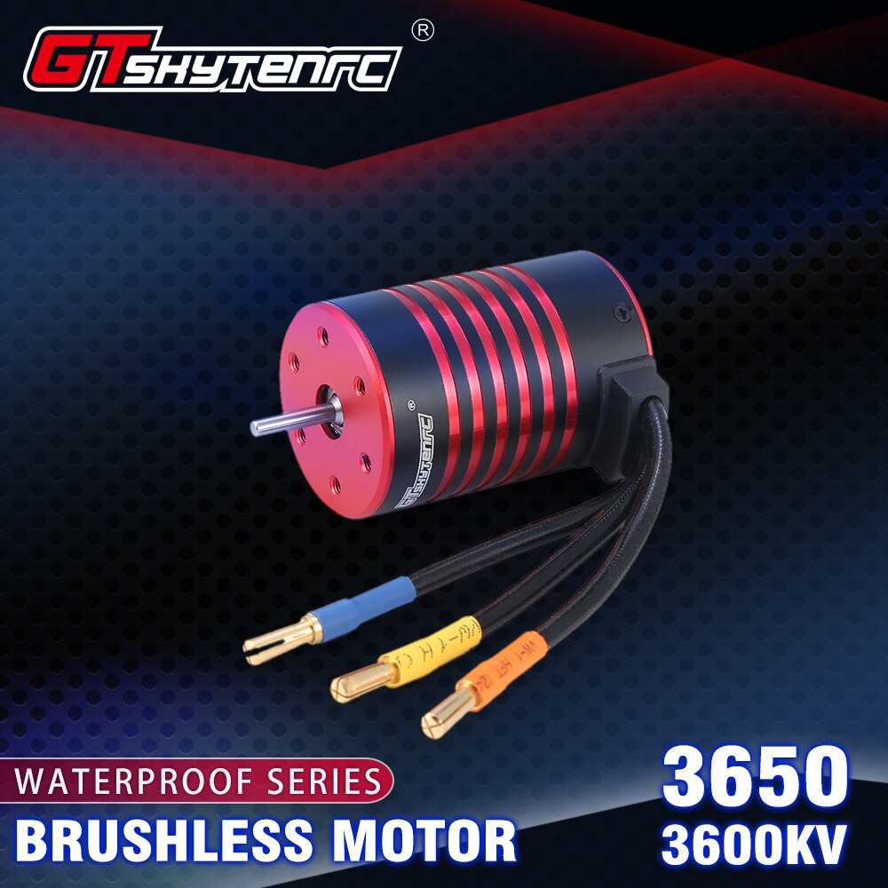 GTSKYTENRC Waterproof Combo 3650 3600KV 5200KV Brushless Motor w//Heat Sink 60A Brushless ESC for RC 1/10 RC Car: 3600KV