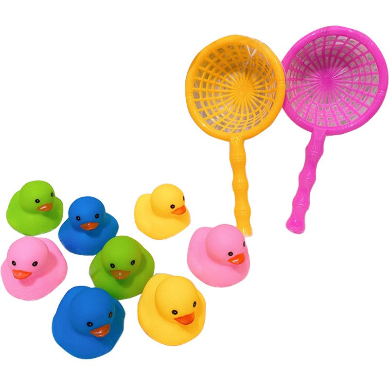Fabrikanten Bad Water Speelgoed Kinderen Vinyl Geperst Genoemd Klinkende Speelgoed Multi-color Eendje Baggeren
