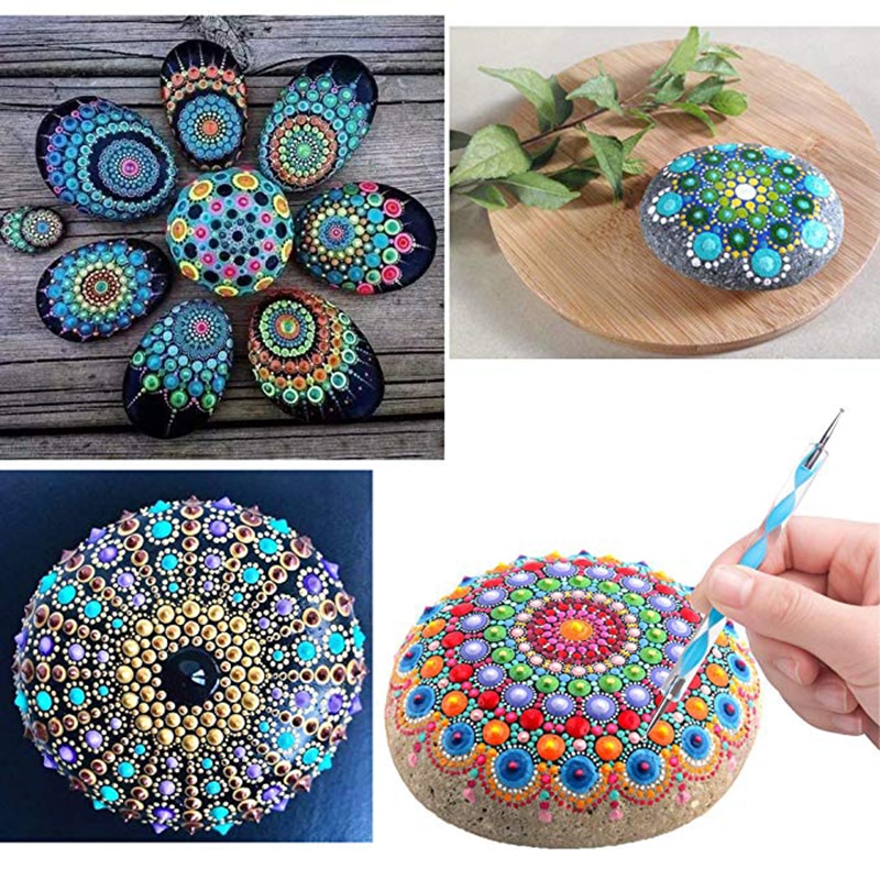 Sculpting Craft Canvas Draw Tools for Nail Art Mandala Painting Rocks Embossing Pattern Ceramic Clay Dotting Tools