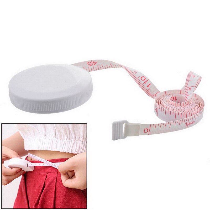 Cinta métrica portátil retráctil de 150cm/60 ", regla de altura para niños, etiqueta de máquina de coser, rollo de cinta, Color aleatorio