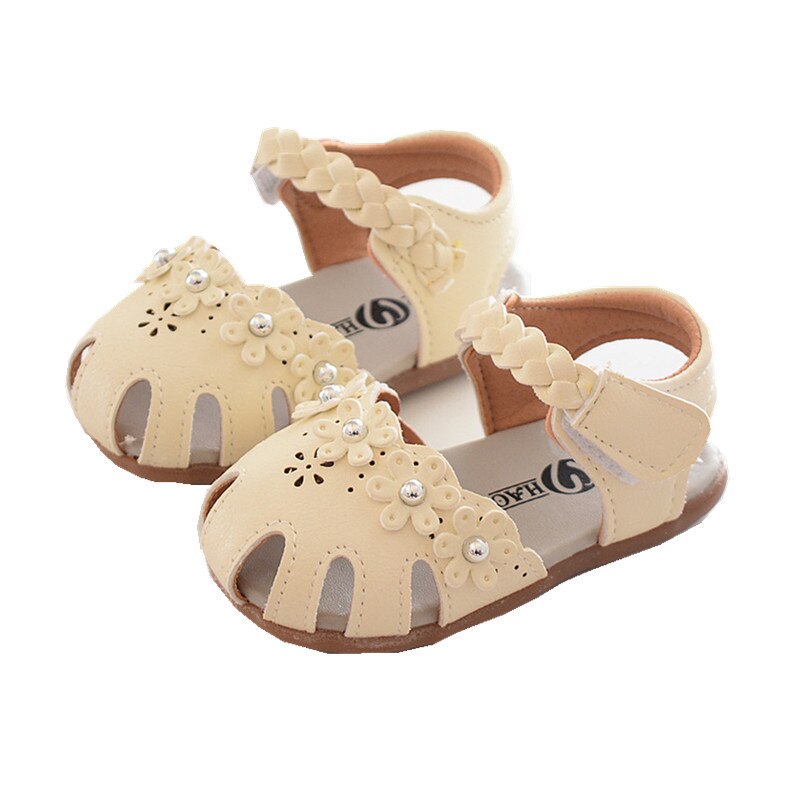 2019 verão novo bebê baotou babyflowers feminino fundo macio princesa criança sapatos babyshoes