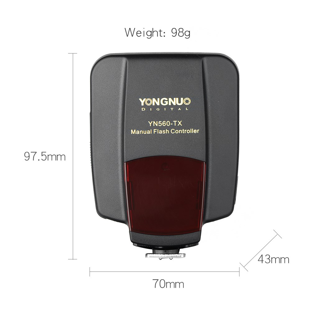 YONGNUO-controlador de disparo de transmisor de Flash Manual inalámbrico, YN560-TX-N, YN560TX, para YN-560 III, YN560 IV, para cámara Nikon