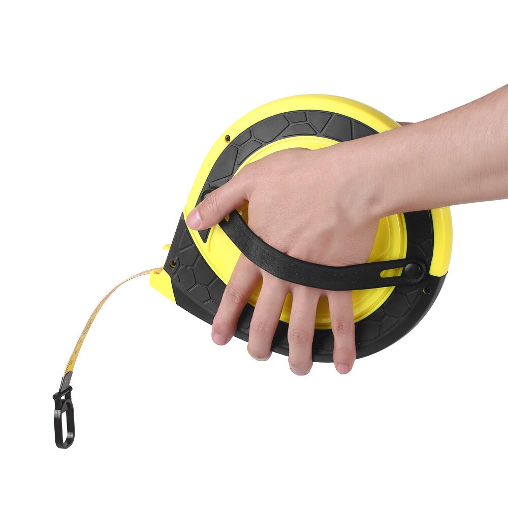 TU-5030 Long Tape Measure 30/50m Fiberglass Measuring Ruler Double-Sided Scale Metric Tape for Construction Masonry Carpentry