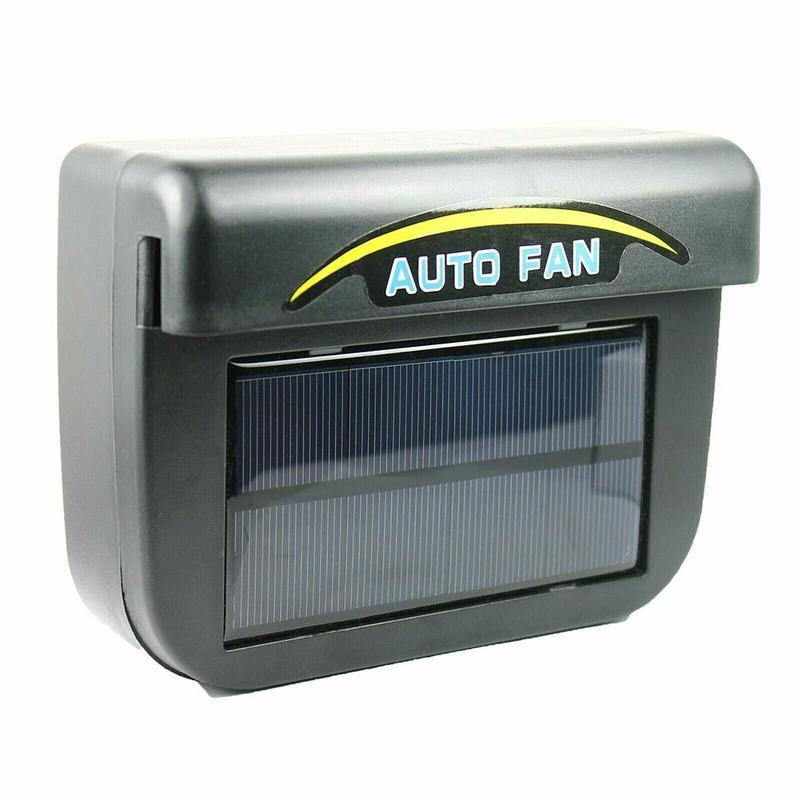 Solar Powered Auto Window Fan Colder Air Vent Cooling with Ventilation Rubber Solar Cooler Car Stripping Radiator Fan Exhau C0T7