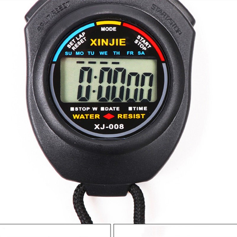 Waterproof Watch Digital Handheld LCD Stopwatch Timer Chronograph Time Counter Sport Alarm Mens Watch Digital Sport Watch
