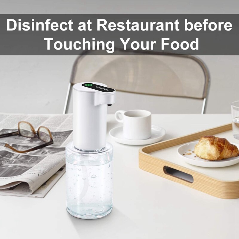 Automatische Alcohol Dispenser Touchless Spuitmachine Sensor Druk Zeepdispenser 350Ml Zeepdispenser Geschikt Voor Thuis