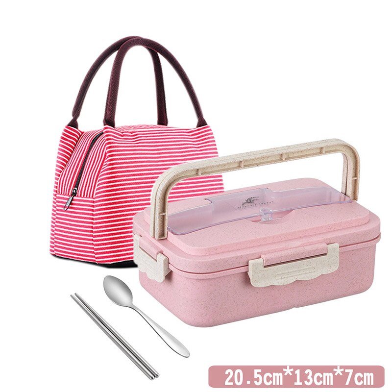 MICCK Draagbare Bento Box Voor Kinderen Lekvrij Voedsel Container Lunchbox Voor Picknick Tarwe Stro Voedsel Container Keuken Accessoires