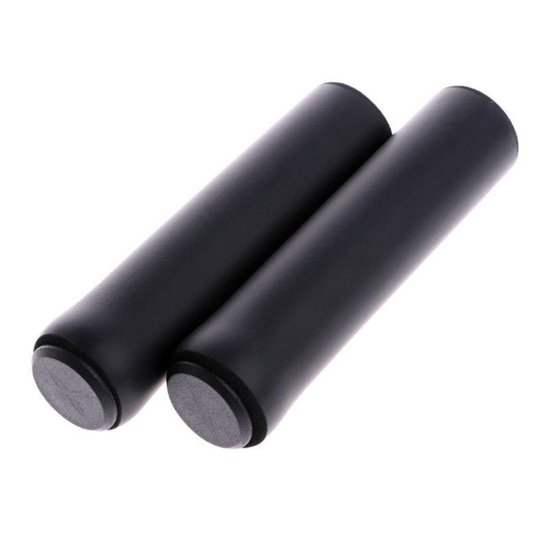 Mtb anti-skrid cykel blødt styr greb cover wrap komfortabel silikone mountainbike styr ærme: Sort