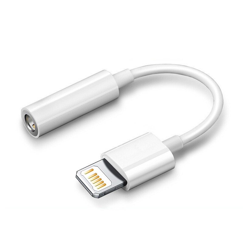 Oryginalny adapter słuchawkowy do Apple iPhone 14 13 12 11 Pro Aux Audio Splitter Lighting do adaptera 3,5 mm Kabel słuchawkowy Jack: Default Title