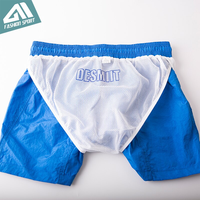 Desmiit-pantalones cortos deportivos para hombre, Shorts masculinos de secado rápido con forro de Surf, ligeros para el hogar, para playa y verano, DT69