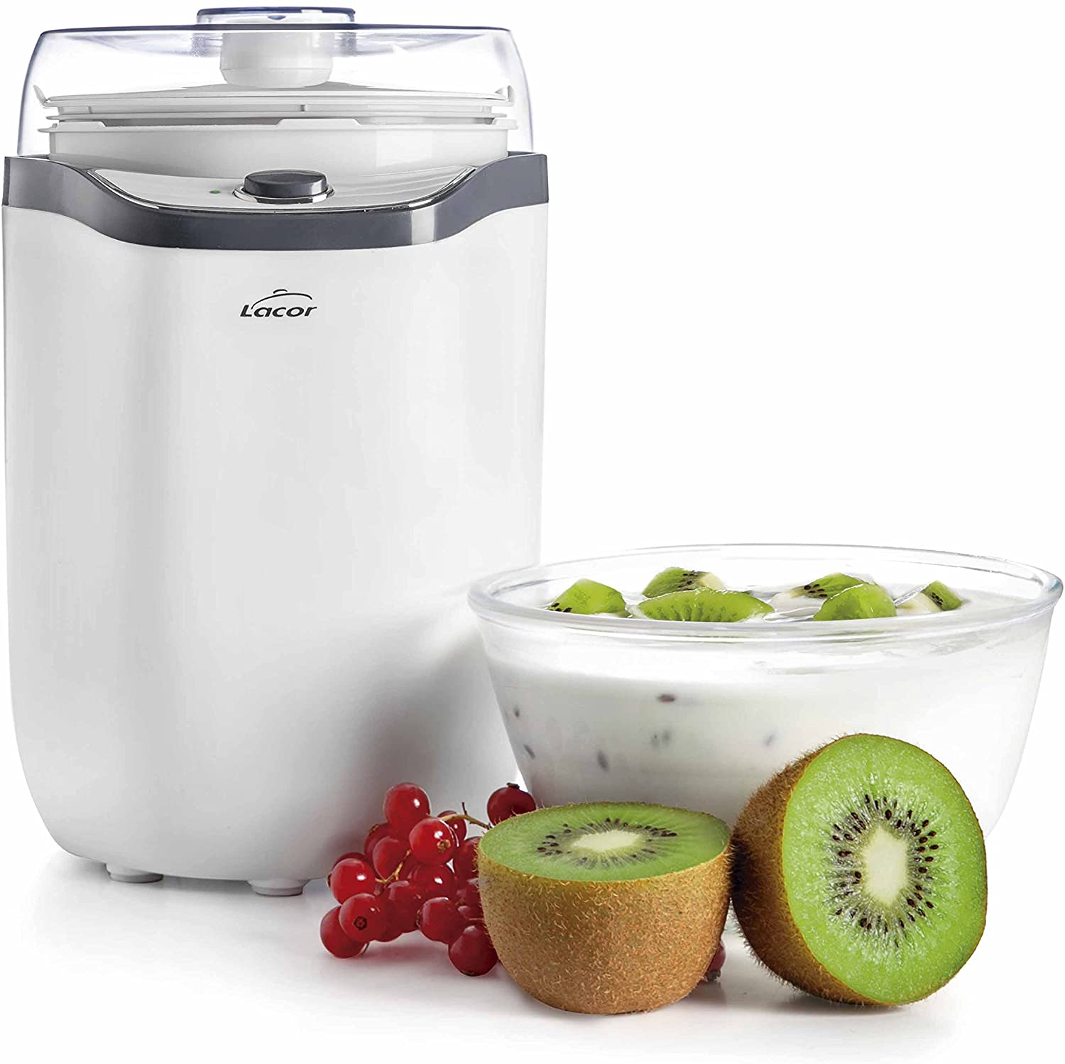 Lacor 69246 Yogurtera de 20 W 1 litro Polipropilelo... Blanco [Clase de eficiencia energética A + +.