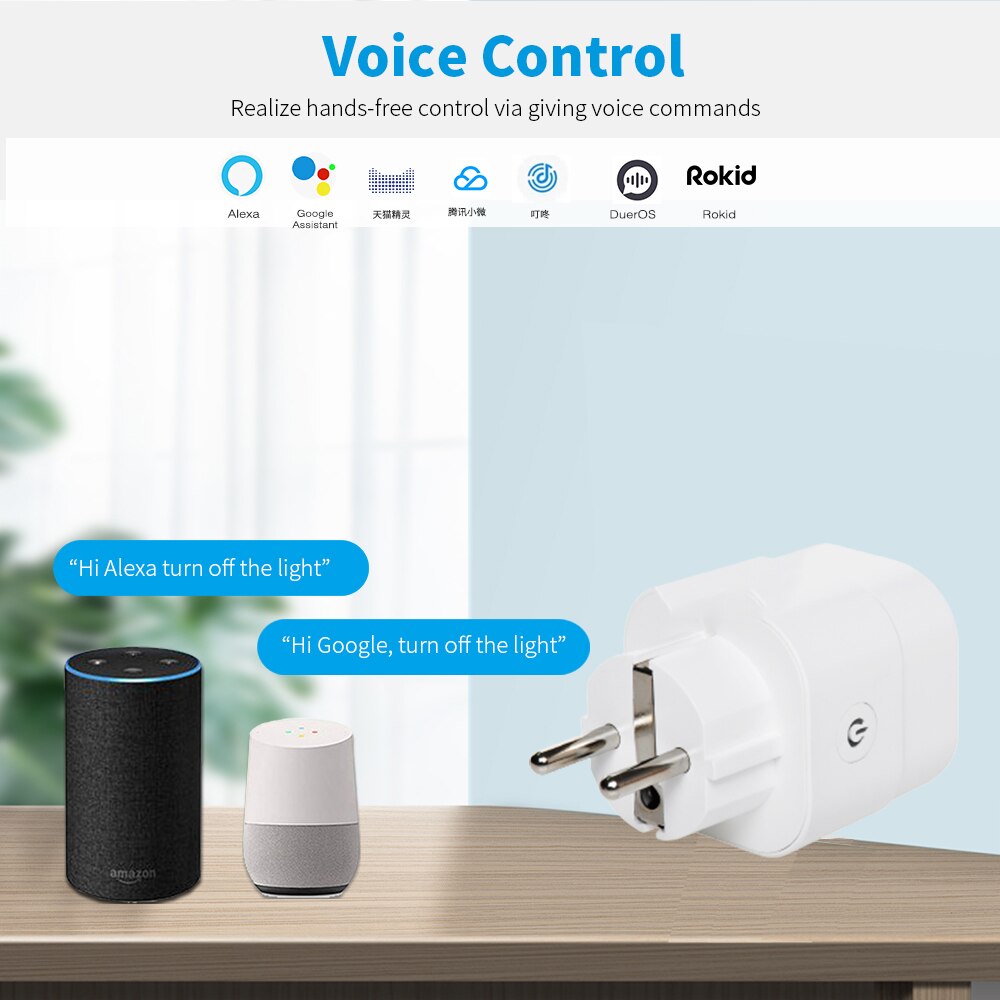 ZigBee Smart Plug 16A Adapter Power Monitor Timer Socket Remote Control Tuya Wireless Outlet for Alexa Google Home Assistant HUB