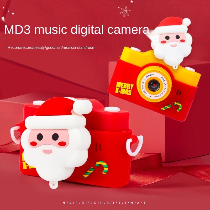 Christmas Cartoon Cute Shatter-resistant Children's Digital Camera High-definition Dual Camera Kid Toy