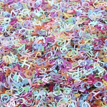 6mm bokstäver karaktär lösa paljetter för pyssel glitter pailletter scrapbooking paljetter konfetti nail arts dekoration diy 20g