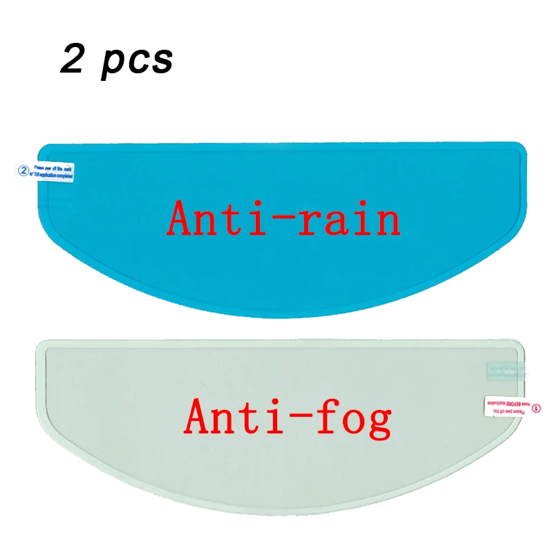 Película Universal a prueba de lluvia para casco de motocicleta, pegatina de revestimiento Nano duradera para conducción de seguridad, película antiniebla, accesorios para cascos de motocicleta: Transparente