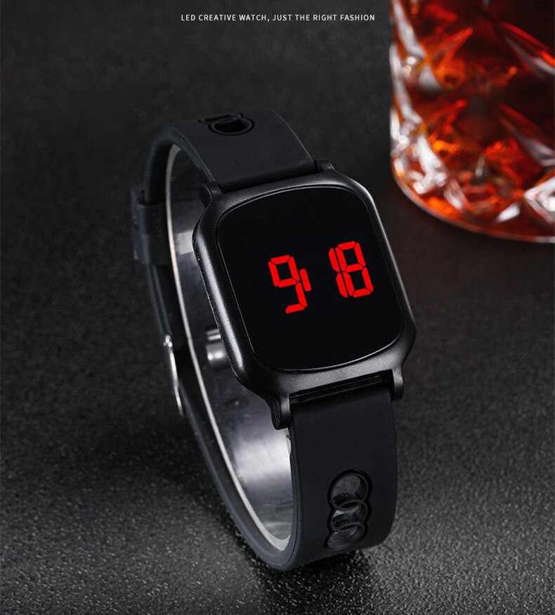 Armbåndsur børn ure børn til piger drenge sport elektronisk armbåndsur ledet digital børneur studerende se