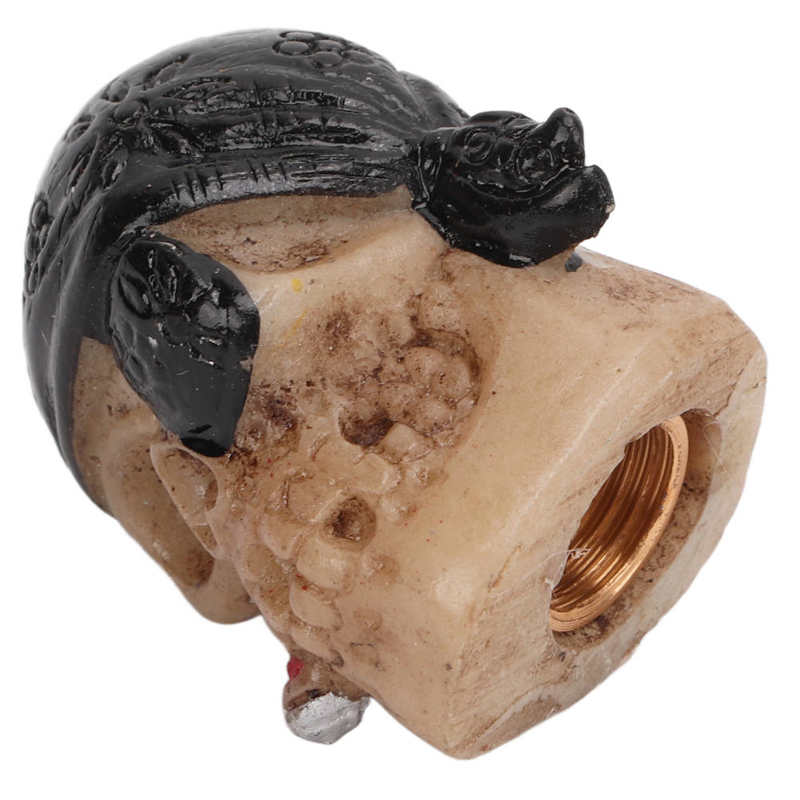 Ventiel Cover Ventieldopjes Roestvrij Schedel Stijl Universele Voor Auto &#39;S Fietsen Suv &#39;S Vrachtwagens Motorfietsen