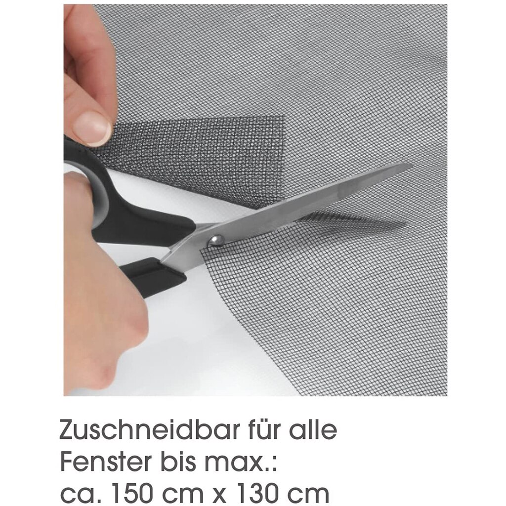 DIY Wire Window Screen Magnetic Snap Fly Insect Mosquito Net Black_150x130cm