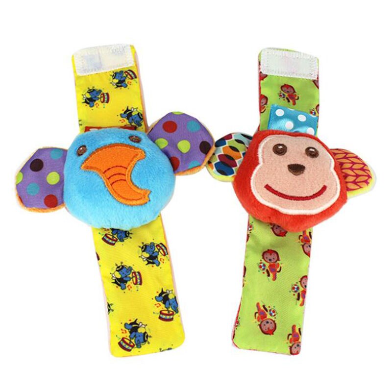 Baby Wrist Rattle Delicate Cute Kawaii Good Workmanship Skin-Friendly Fabric Baby Toy Cartoon Shapes Rattle Socks: Default Title