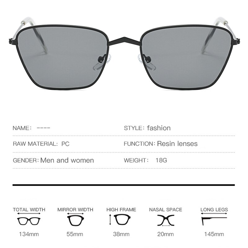 Kvinder metal vandring solbriller mænd retro små firkantede solbriller kvindelige briller stel skærme kørebrille  uv400