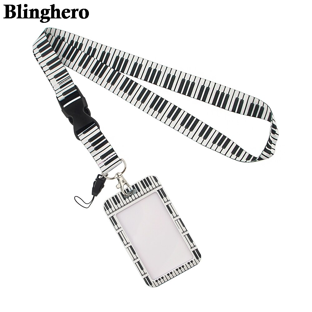 CB0198 Musical notas Piano llavero arte cordón para llaves llavero de cordón, correa de accesorios del teléfono correas y cordones para el cuello llavero