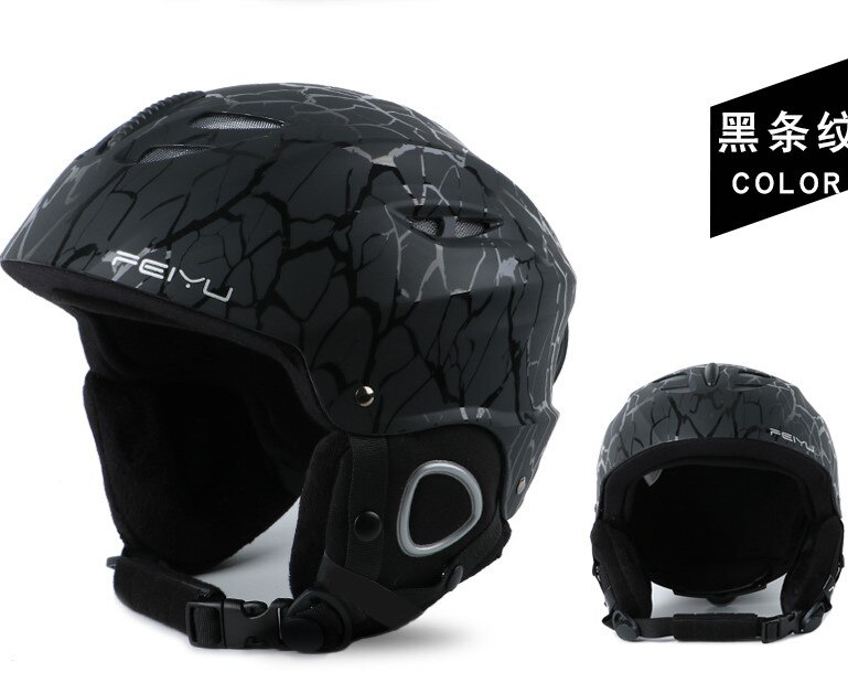 Wolface Licht Veiligheid Ski Helm Voor Mannen Vrouwen Kind Integraal Gegoten Snowboard Helm Fietsen Skiën Sneeuw: Paars / M (52-55cm)