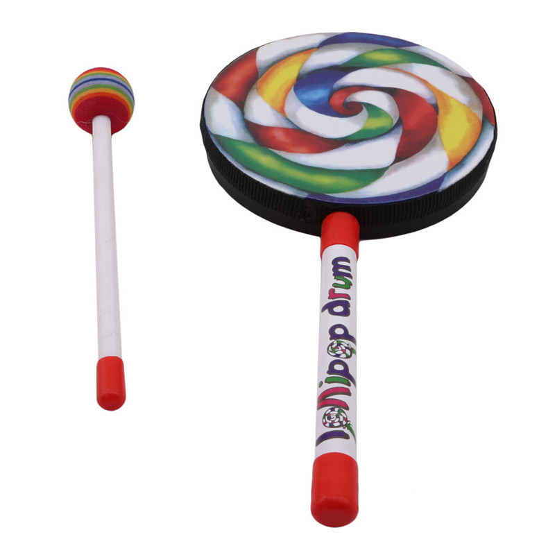 Carl slaginstrument 4/ 6 tums lollipop trummor musik läromedel musikaliska leksaker