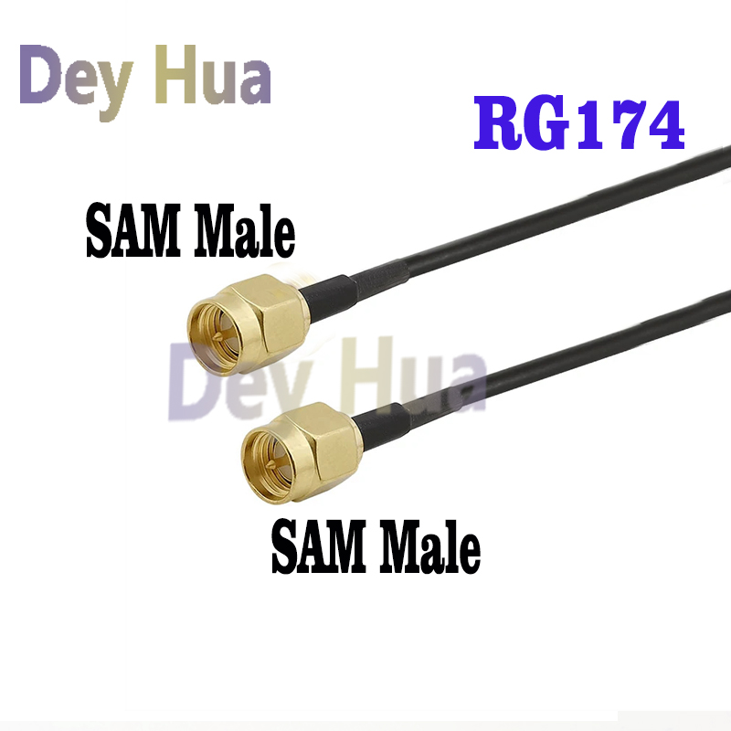 RP-SMA SMA Connector Male to Female Extension Cable Copper Feeder Wire for Coax Coaxial WiFi Network Card RG174 Router Antenna: Orange / 10m