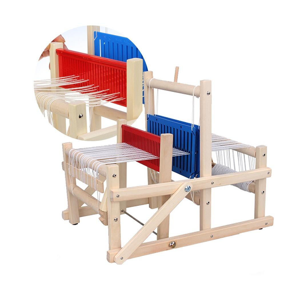 Houten traditioneel weefgetouw educatief knutselwerk babykunst speelgoed knutselen houten weefmachine naaiaccessoires