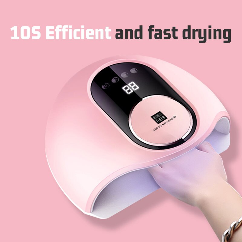 168W UV lámpara LED para secado de uñas para todos los geles 42 LEDs polaco luz de sol temporizador 10/30/60/120s para lámpara de uñas seco manicura