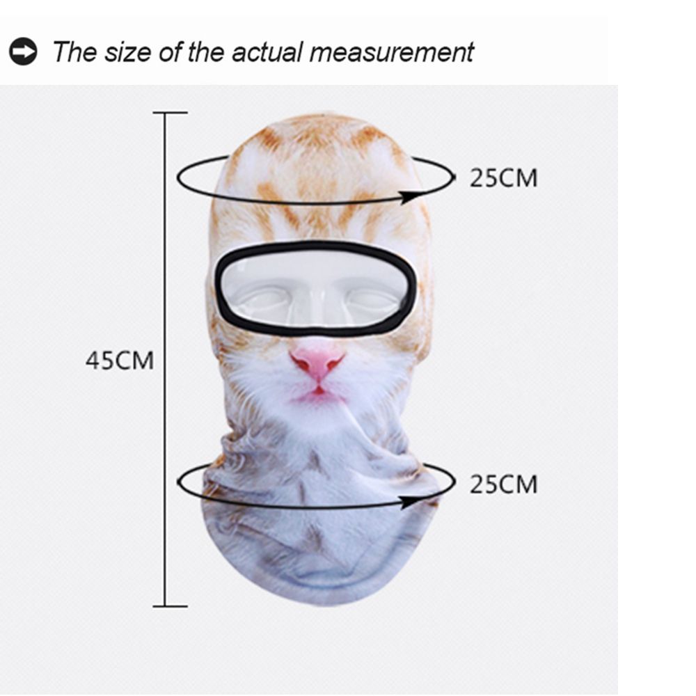 Cagoule animale 3D chien de chat | Vélo, Snowboard, bonnet Skullies, casque, doublure, chapeau d'hiver, masque complet pour femmes et hommes