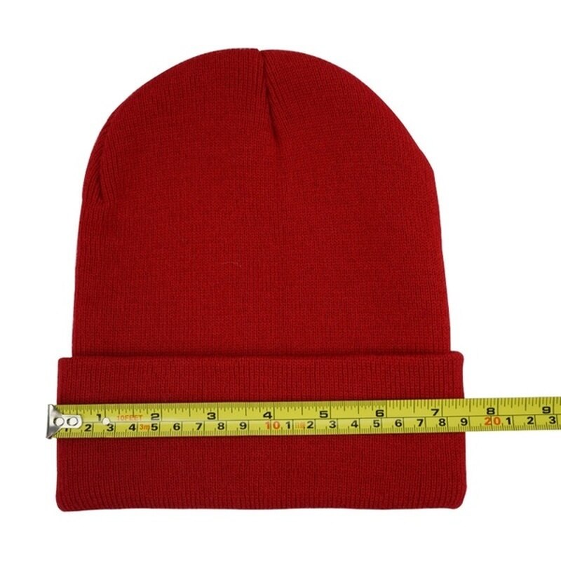 Vinterhuer hue almindelig strikhue efterår vinter varm skimanchet kasket uld blandinger bløde slouchy skull caps huer mænd kvinder
