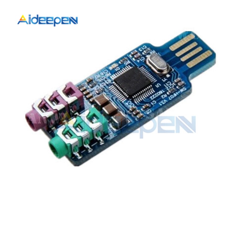 Gratis Drive USB Geluidskaart Laptop Computer Externe Geluidskaart Notebook Geluidskaart Originele CM108 USB Geluidskaart Chip