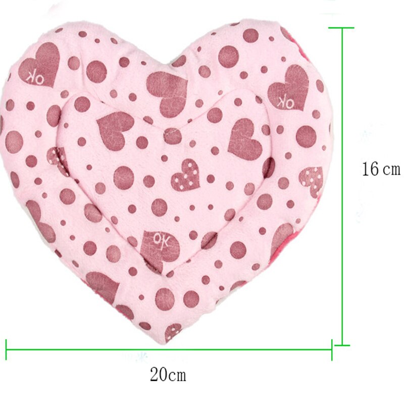 Tapete antimordedura para mascotas pequeñas, Hamster en forma de corazón, suave, corto de felpa, cálido para invierno, conejillo de indias, cama de erizo, juguetes para mascotas