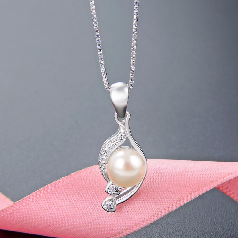 Parel Hanger Voor Vrouwen Sales Sieraden Korte Hanger Mooie Vriendin Sterling Zilver CHDBD0029