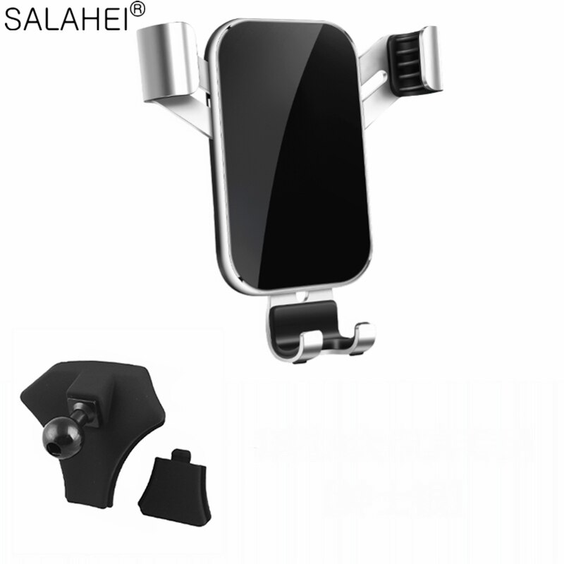 Plastic Car Mobile Phone Holder For Mercedes-Benz GLA 45 AMG X156 CLA W117 C117 GLA200 GLA250 COUPE Air Vent Mount Bracket: silver