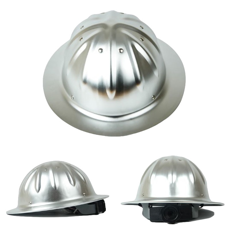 Aluminum alloy Safety Helmet Full Brim Hard Hat Lightweight High Strength For Construction Railway Metallurgy Mine Work cap